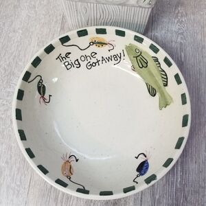 Stoneware Serving Bowl (The Big One Got Away)